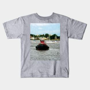 Norfolk VA - Tugboat Bow Kids T-Shirt